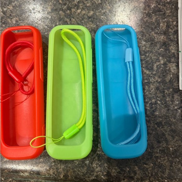 3 Pack Silicone Sleeve Skin Glow In The Dark - Red, Green, Blue - Picture 6 of 8